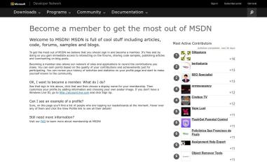Schermafbeelding van social.msdn.microsoft.com