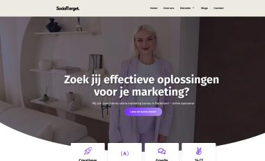 Schermafbeelding van socialtarget.nl