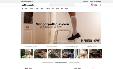 Schermafbeelding van sokkenzaak.nl