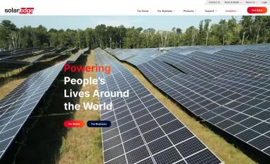Schermafbeelding van solaredge.com