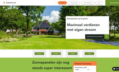 Schermafbeelding van solarground.nl