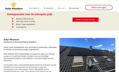 Schermafbeelding van solarmeesters.nl