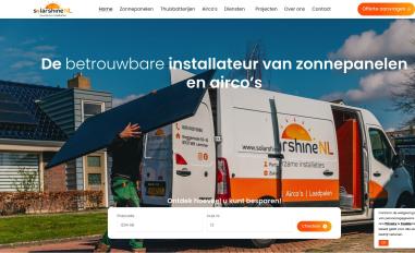 Schermafbeelding van solarshine.nl