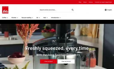 Schermafbeelding van solis.com