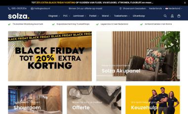 Schermafbeelding van solza.nl