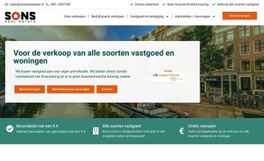 Schermafbeelding van sonsrealestate.nl