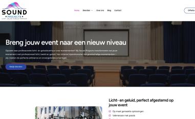 Schermafbeelding van sound-projects.nl