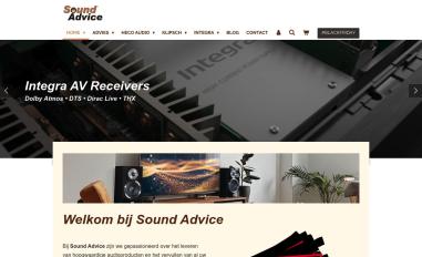 Schermafbeelding van soundadvice.nl