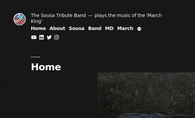 Schermafbeelding van sousatributeband.com