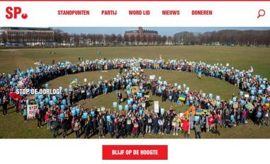 Schermafbeelding van sp.nl