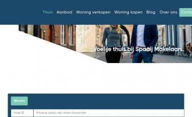 Schermafbeelding van spaaijmakelaars.nl