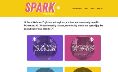 Schermafbeelding van sparkrotterdam.nl