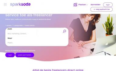 Schermafbeelding van sparksoda.com