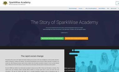 Schermafbeelding van sparkwiseacademy.com