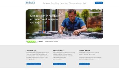 Schermafbeelding van spaservicenoordnederland.nl