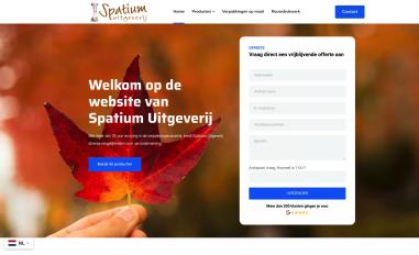 Schermafbeelding van spatium.nl