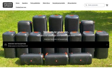 Schermafbeelding van speakerverhuuramsterdam.nl