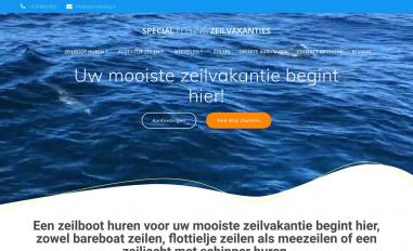 Schermafbeelding van specialfeelingzeilvakanties.nl