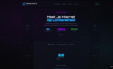 Schermafbeelding van speedtests.nl