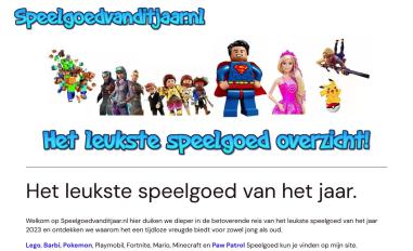 Schermafbeelding van speelgoedvanditjaar.nl