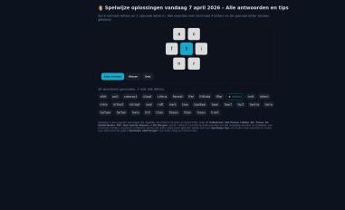 Schermafbeelding van spelwijze.nl