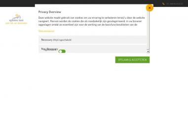 Schermafbeelding van sphinxtaxi.nl