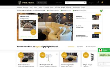 Schermafbeelding van spiegelmeubels.nl