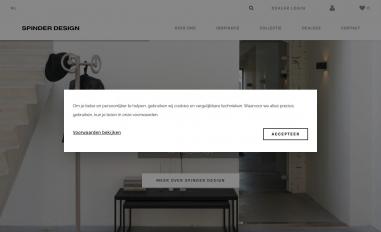 Schermafbeelding van spinderdesign.nl