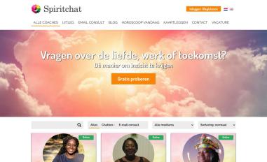 Schermafbeelding van spiritchat.nl