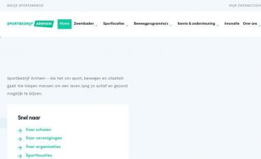 Schermafbeelding van sportbedrijfarnhem.nl