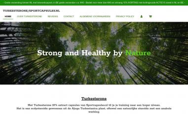 Schermafbeelding van sportcapsules.nl