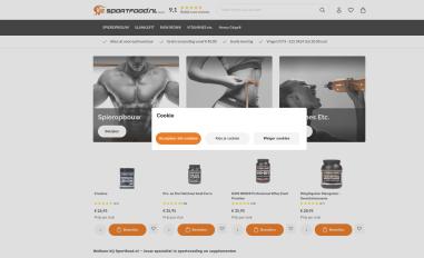 Schermafbeelding van sportfood.nl