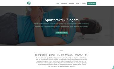 Schermafbeelding van sportpraktijkzingem.be