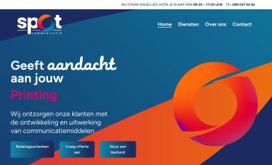 Schermafbeelding van spot-communicatie.nl