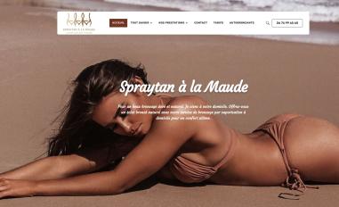 Schermafbeelding van spraytan-à-la-maude.fr