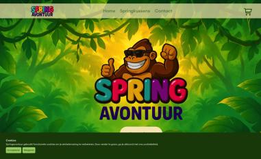 Schermafbeelding van springavontuur.nl