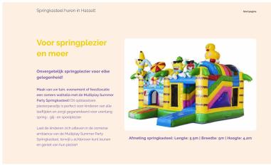 Schermafbeelding van springkasteelhurenhasselt.be