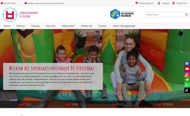 Schermafbeelding van springkussenverhuurdestuiterbal.nl
