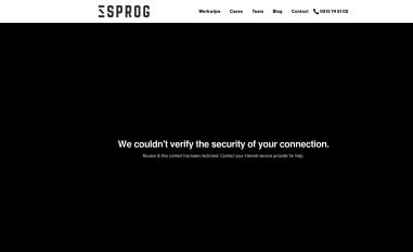 Schermafbeelding van sprog.nl