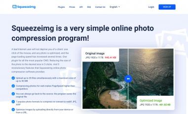 Schermafbeelding van squeezeimg.com