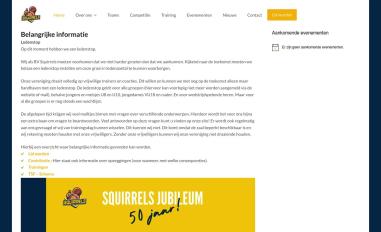 Schermafbeelding van squirrels.nl