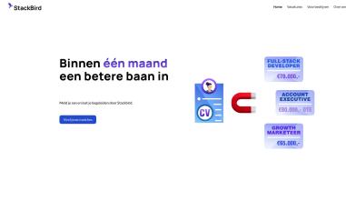 Schermafbeelding van stackbird.io