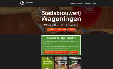 Schermafbeelding van stadsbrouwerijwageningen.nl
