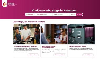 Schermafbeelding van stagemarkt.nl
