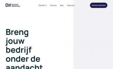 Schermafbeelding van staging.dunninkmarketing.nl