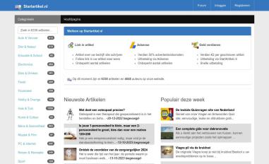 Schermafbeelding van startartikel.nl