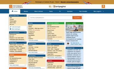 Schermafbeelding van startpagina.nl