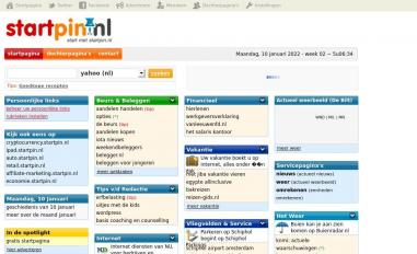 Schermafbeelding van startpin.nl