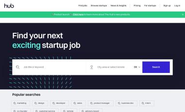 Schermafbeelding van startupmatcher.com