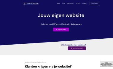 Schermafbeelding van startupsites.nl